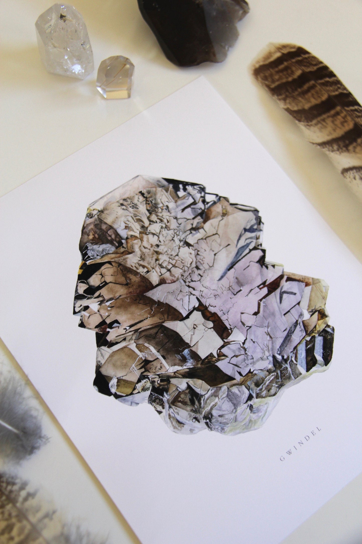 Gwindel Smoky Quartz Giclee Print