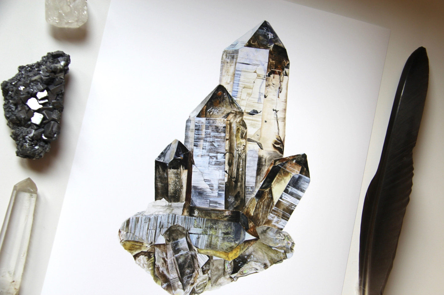 Swiss Smoky Quartz Print
