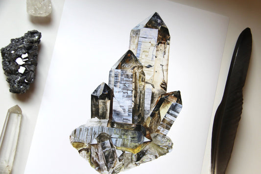 Swiss Smoky Quartz Print