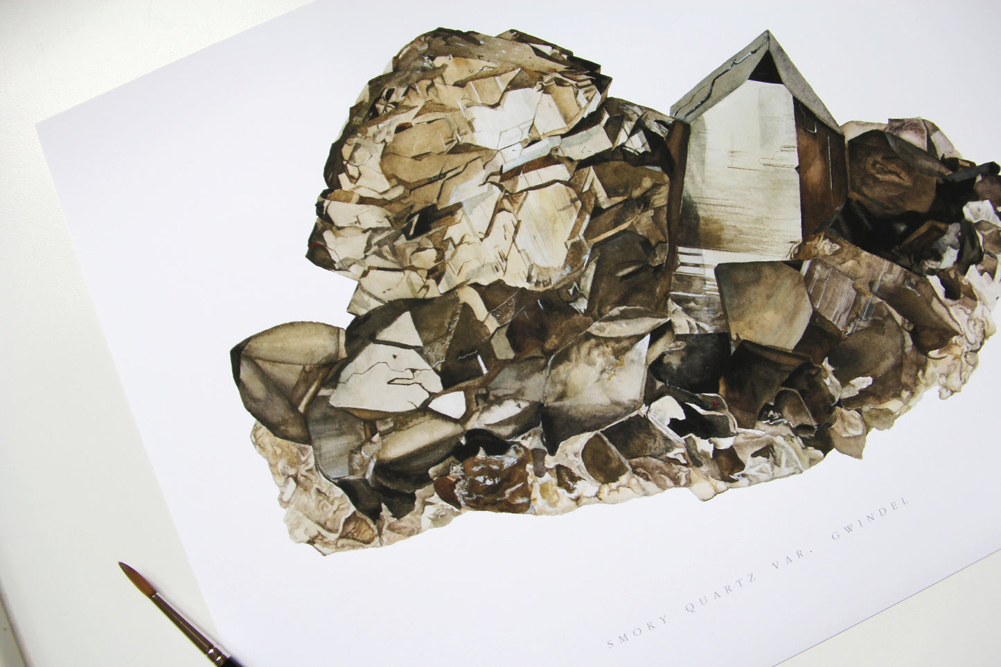 Smoky Quartz Gwindel Print
