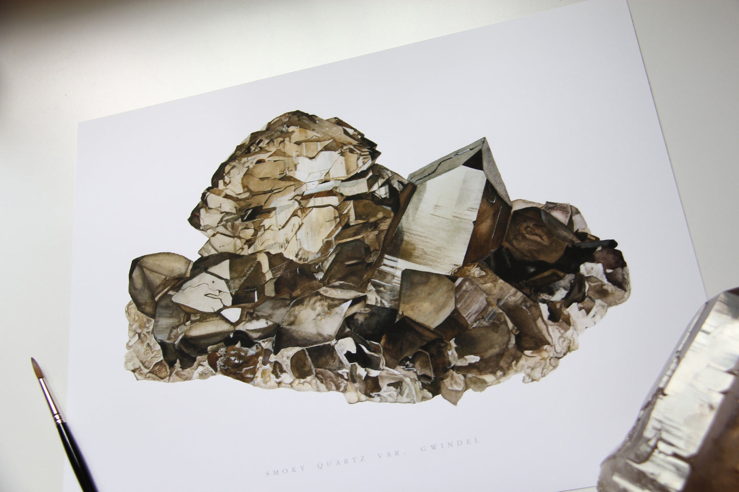 Smoky Quartz Gwindel Print