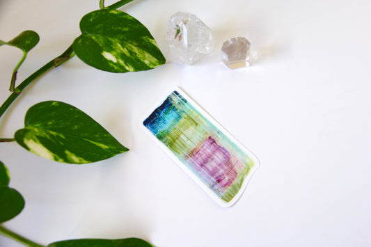 Blue-Capped Sapo Mine Tourmaline Sticker