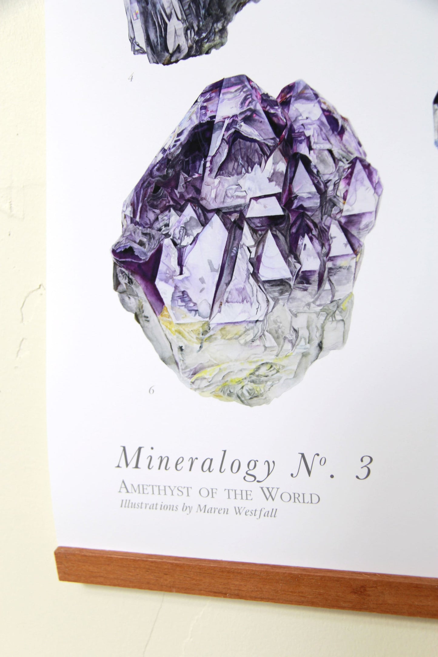 Mineralogy No. 3 Poster- Amethysts of the World