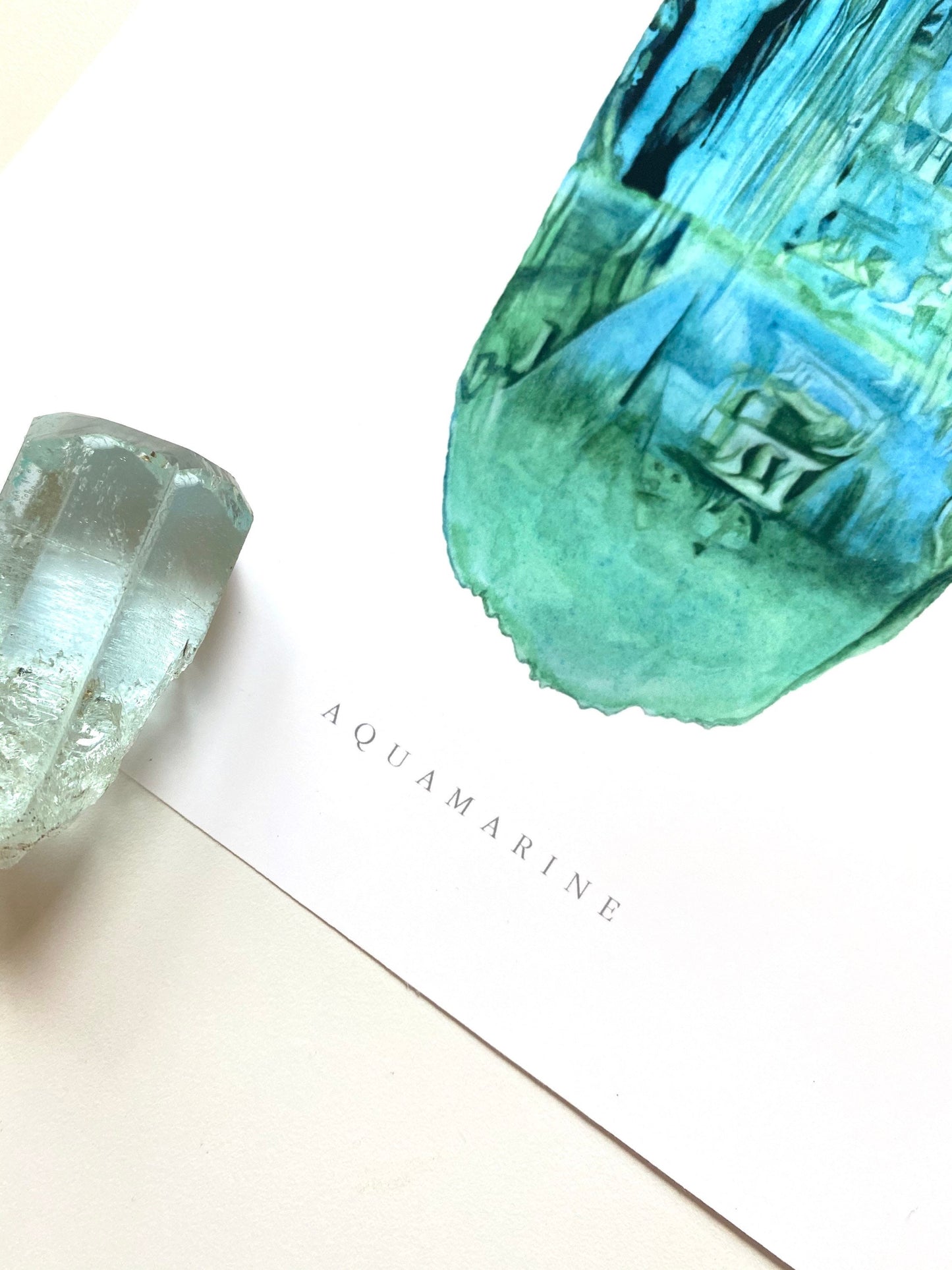 Watercolor Medina Aquamarine Print