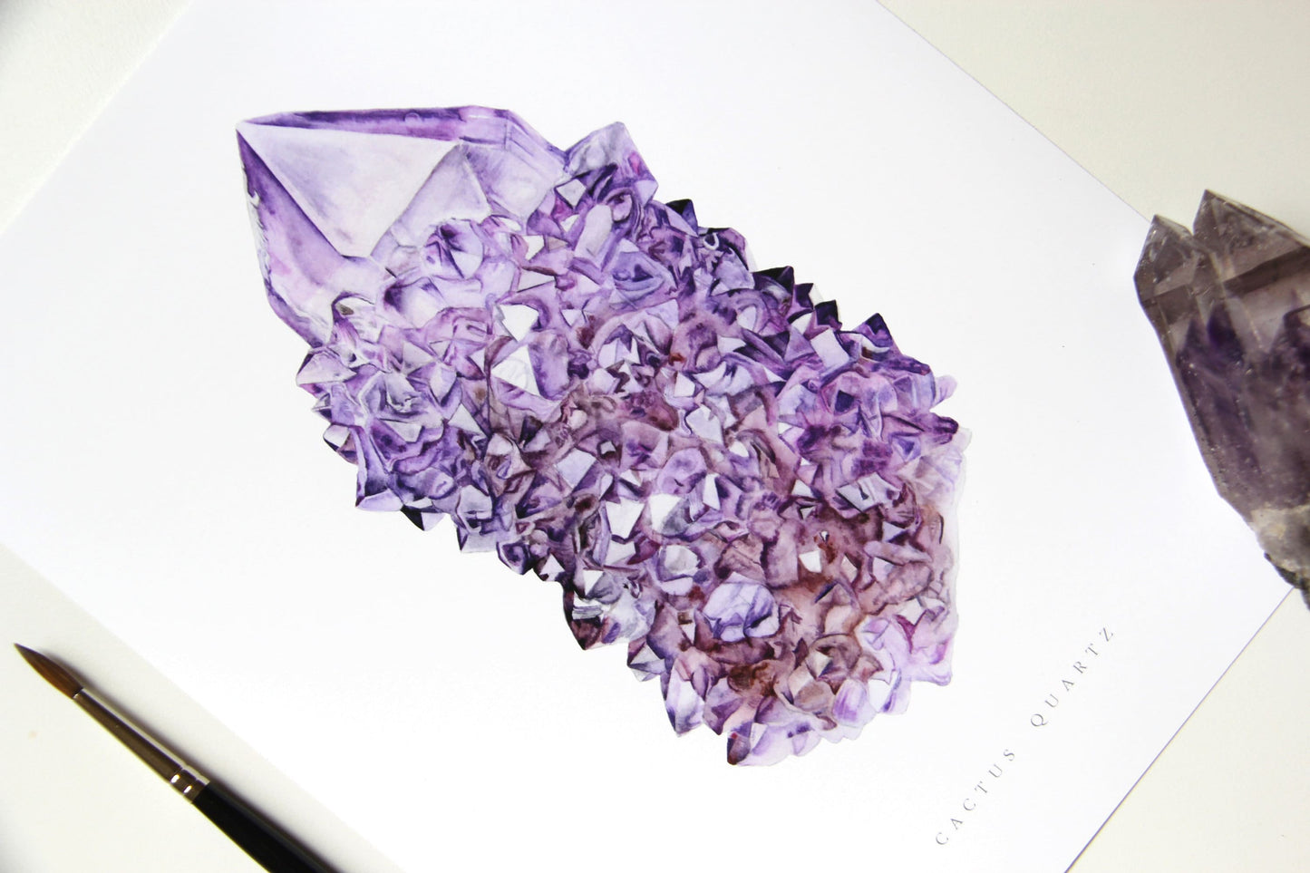 Cactus Quartz Amethyst Print