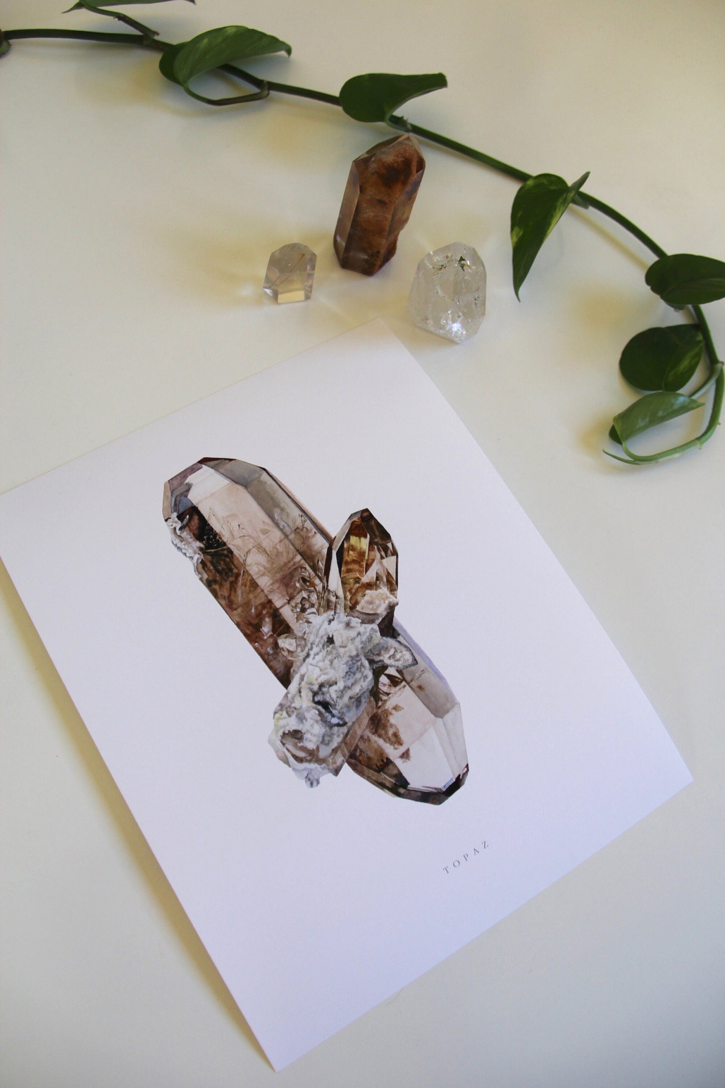 Topaz Watercolor Print (Utah)
