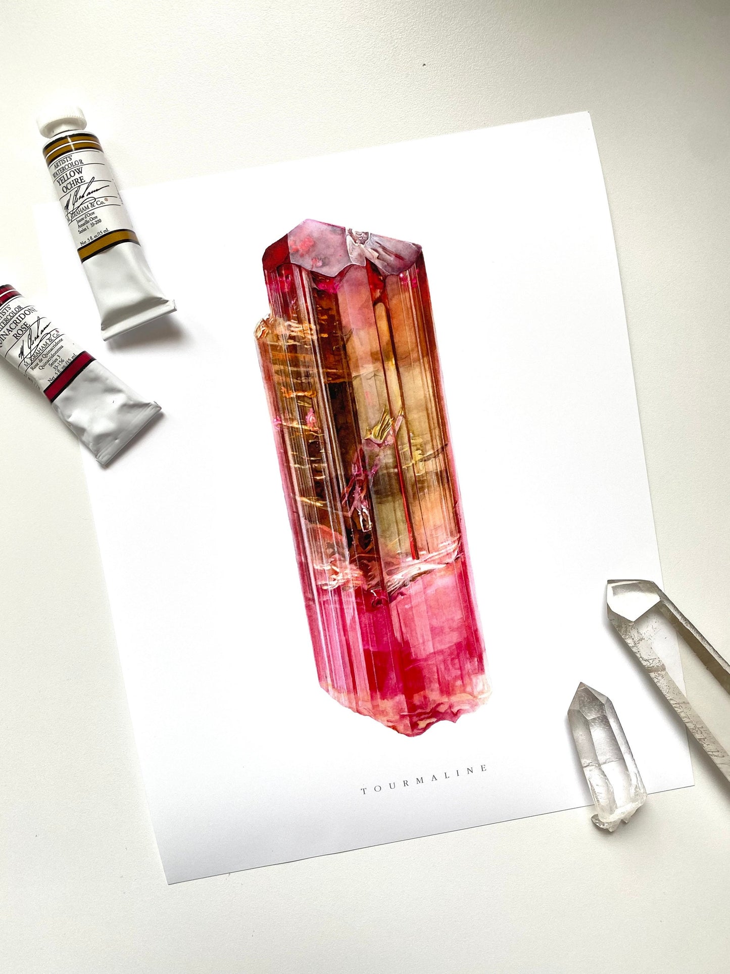 Californian Tourmaline Watercolor Print