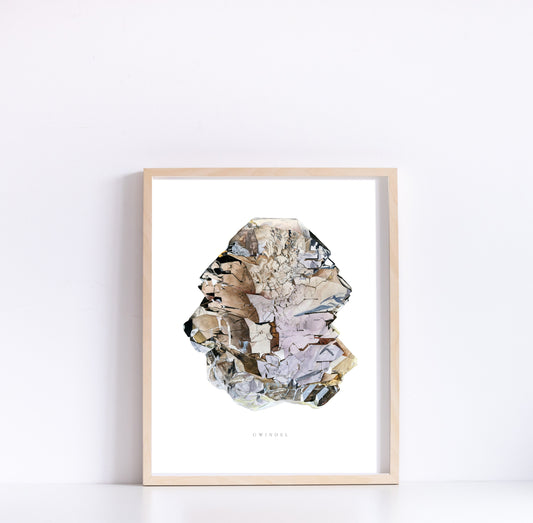 Gwindel Smoky Quartz Giclee Print