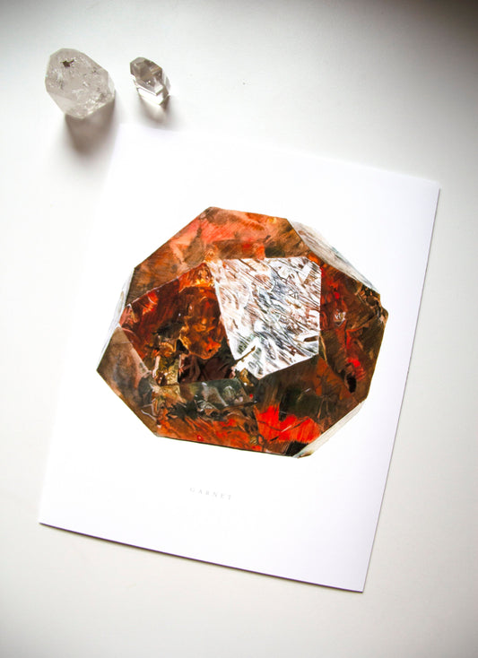 Loliondo Spessartine Garnet Watercolor Print