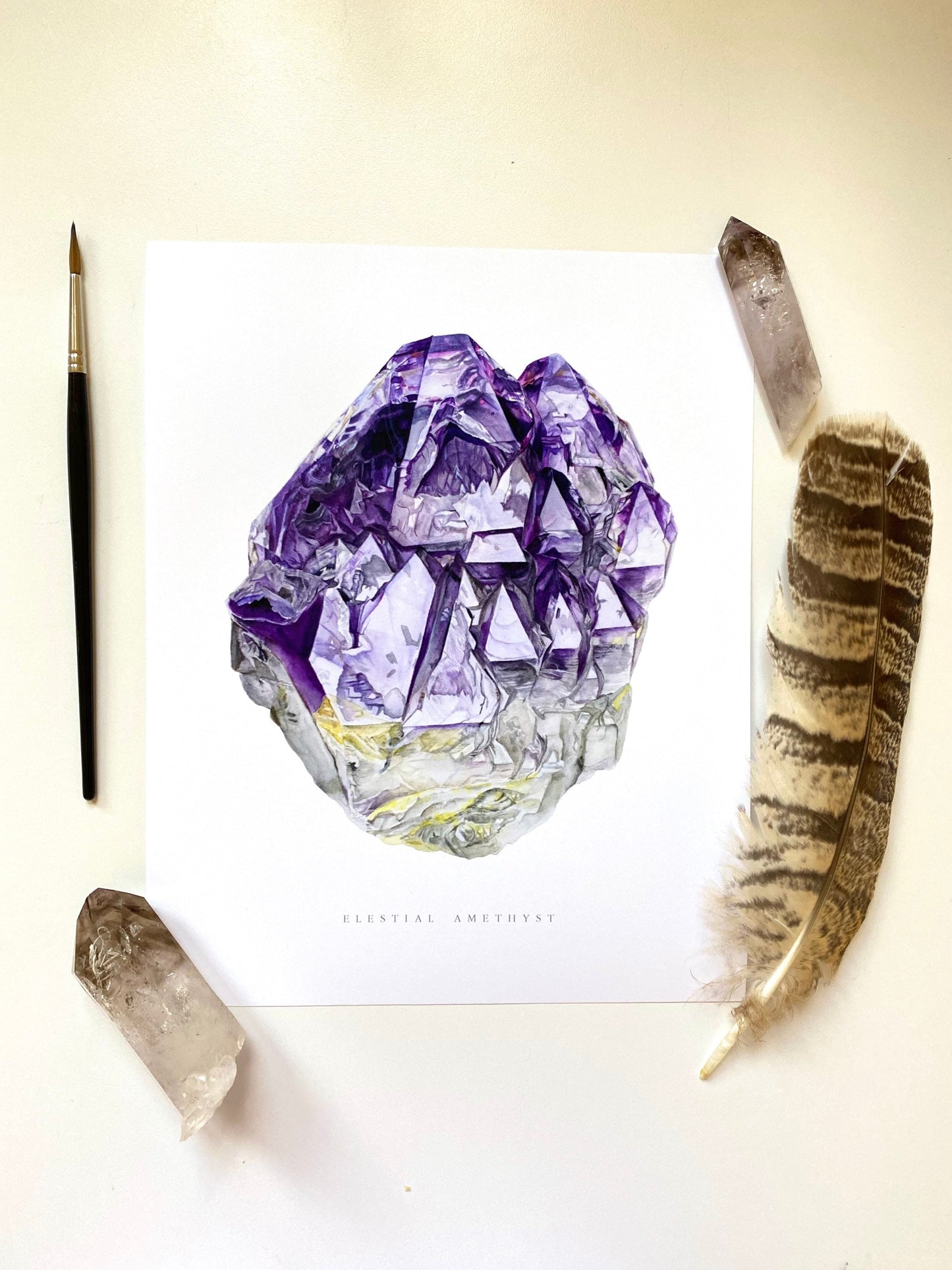 Elestial Amethsyt Giclee Print