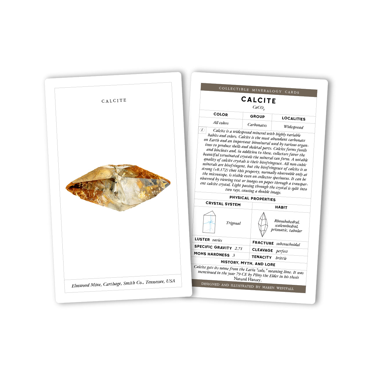 Mineralogy Collectors Cards — Luxury 65-Card Deck