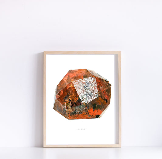Loliondo Spessartine Garnet Watercolor Print