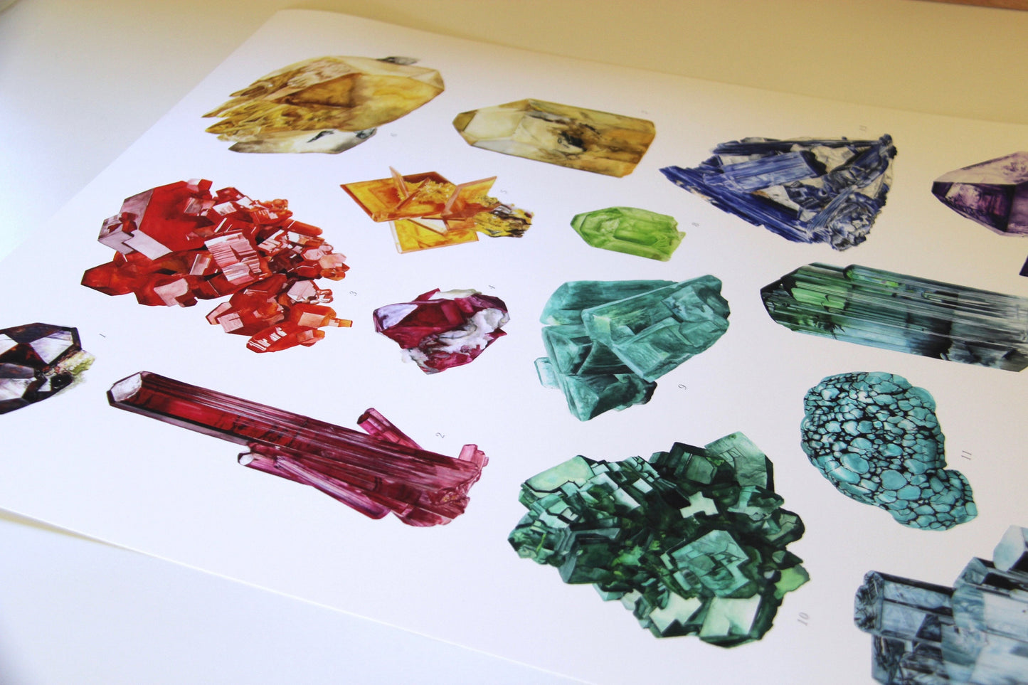 Mineralogy No. 1- Watercolor Mineralogy Poster