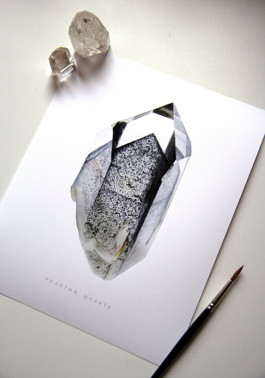 Phantom Quartz Watercolor Print