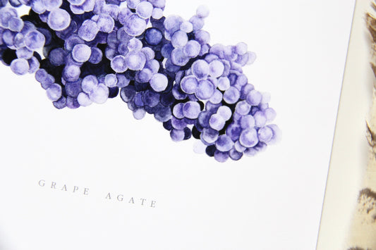 Grape Agate Giclee Print