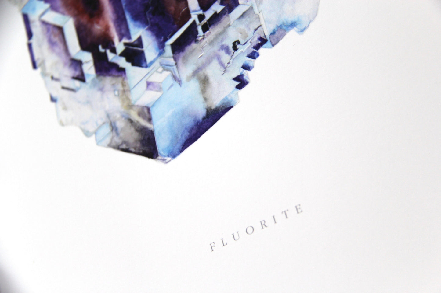 Watercolor Fluorite Giclee Print