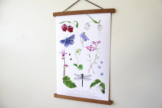 Fairies of the Forest- Botanical Poster
