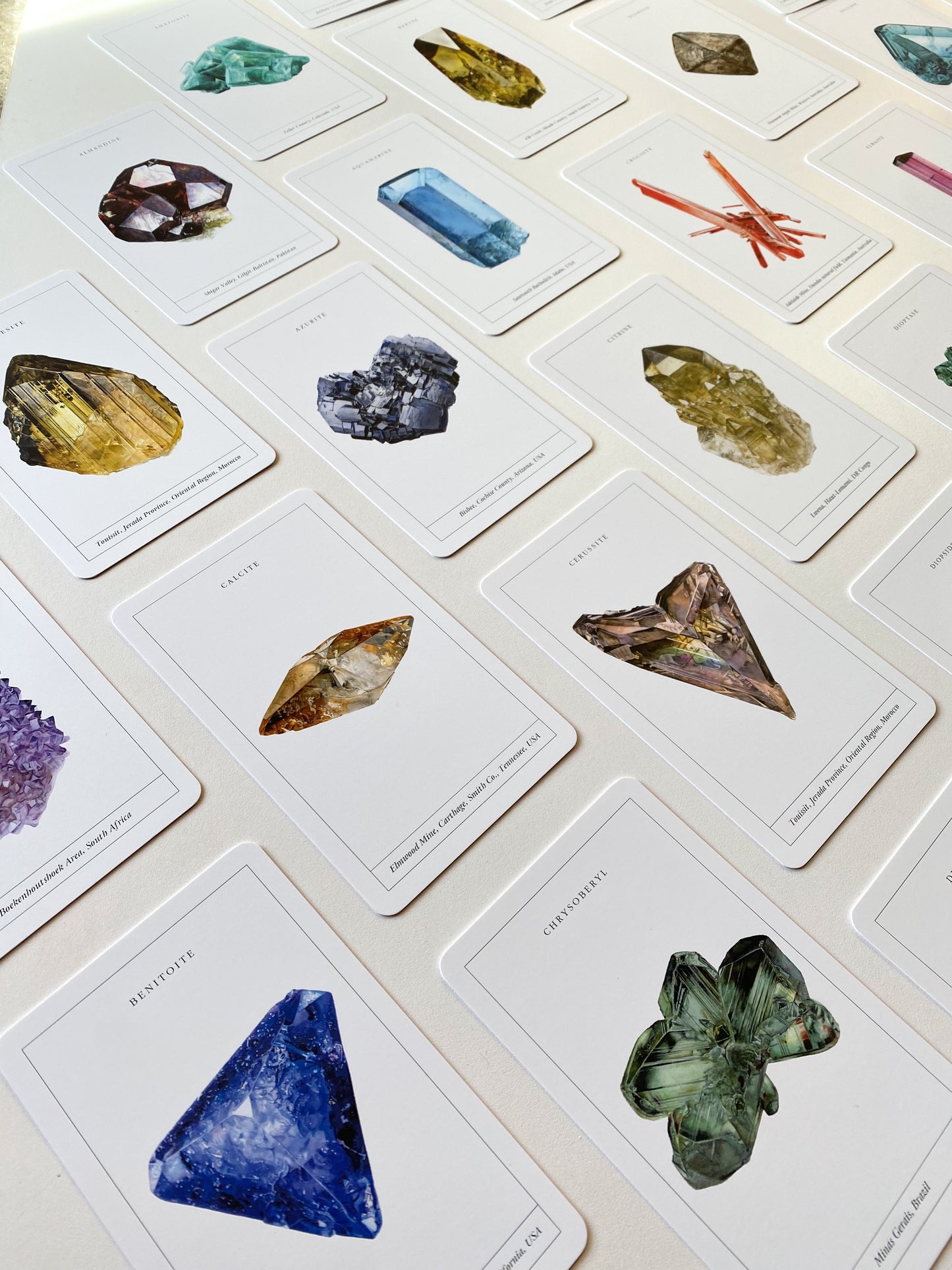 Mineralogy Collectors Cards — Luxury 65-Card Deck