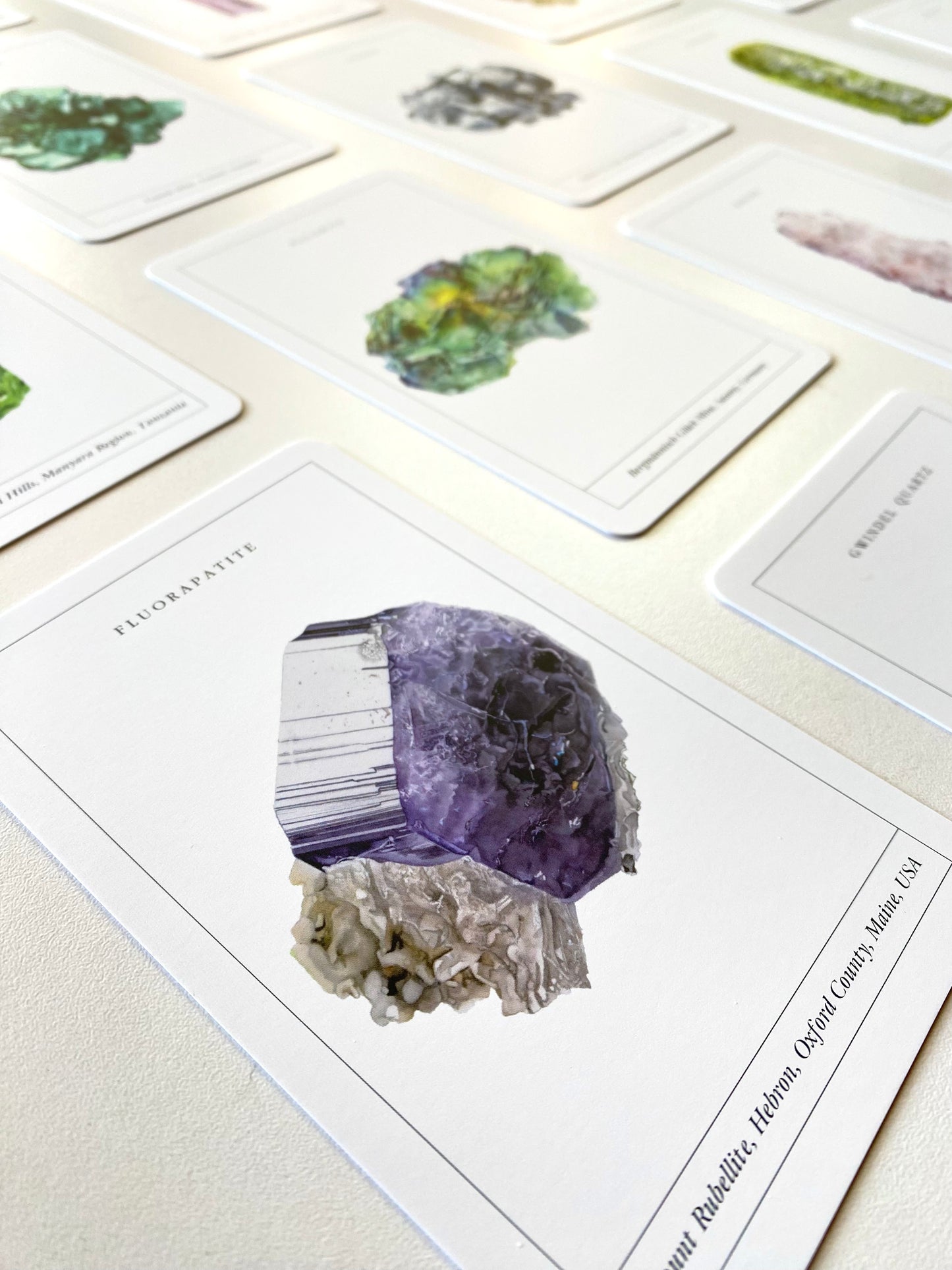 Mineralogy Collectors Cards — Luxury 65-Card Deck