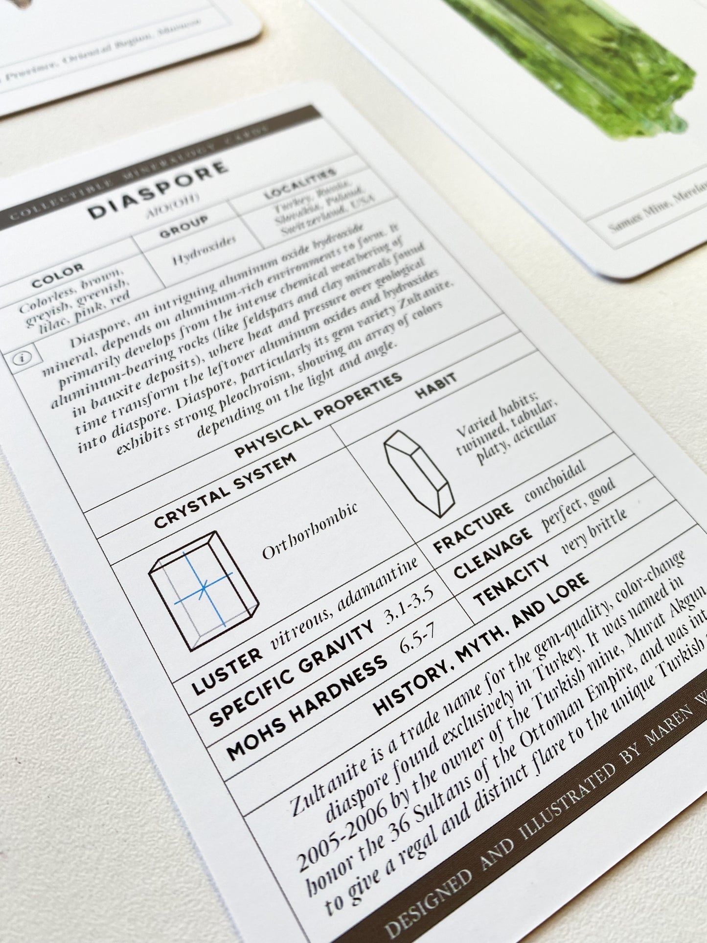 Mineralogy Collectors Cards — Luxury 65-Card Deck