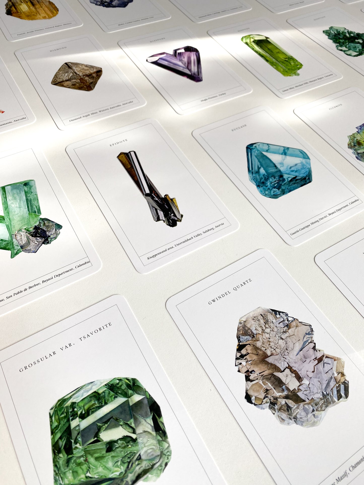 Mineralogy Collectors Cards — Luxury 65-Card Deck