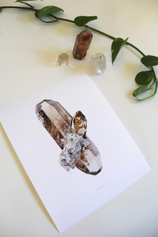 Topaz Watercolor Print (Utah)