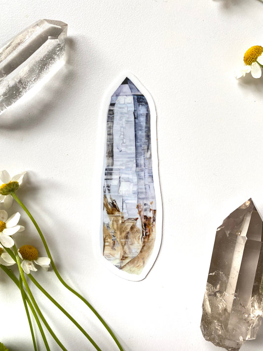 Clear Quartz Crystal Sticker
