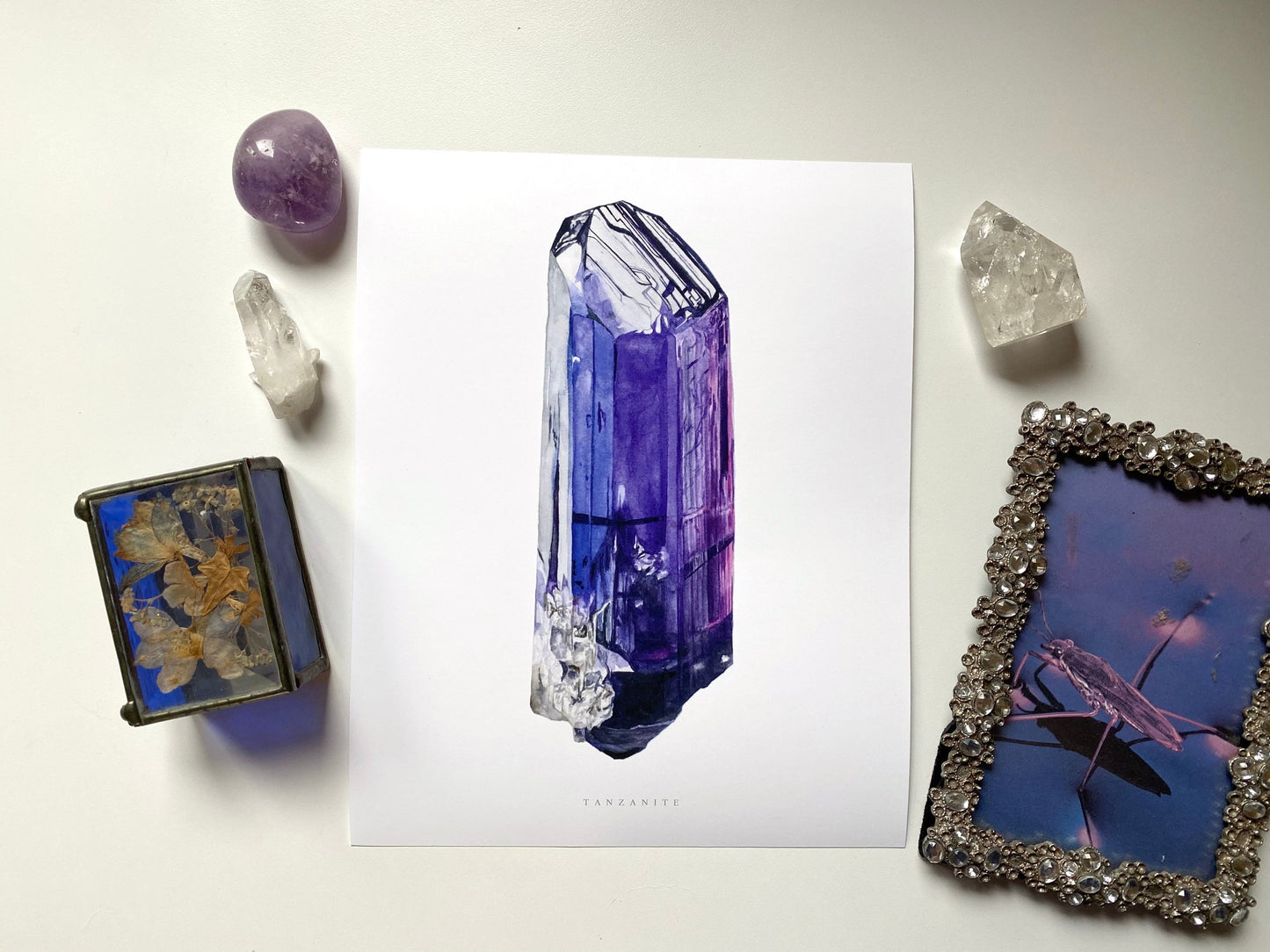 Watercolor Tanzanite Print-