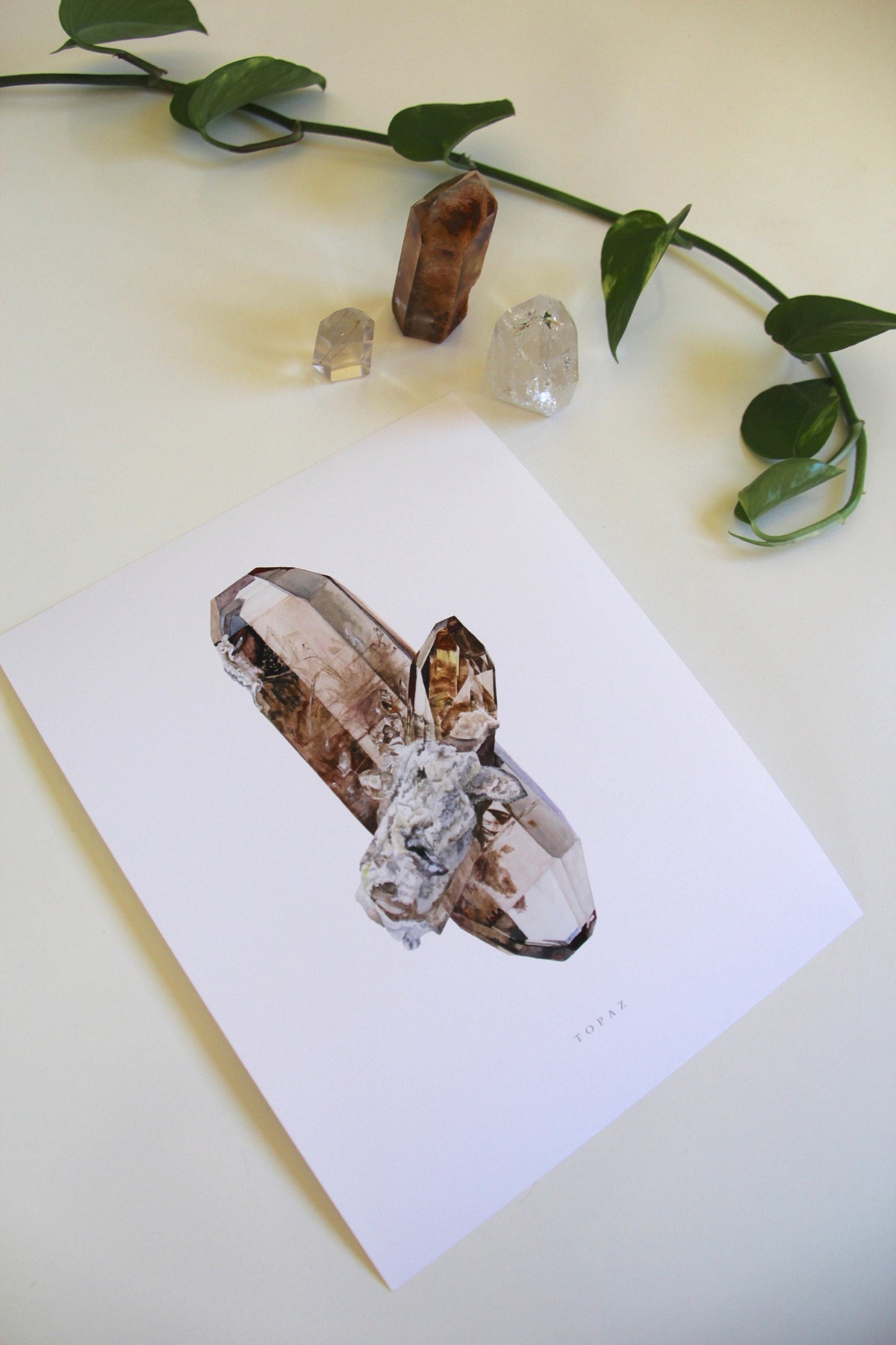 Topaz Watercolor Print (Utah)