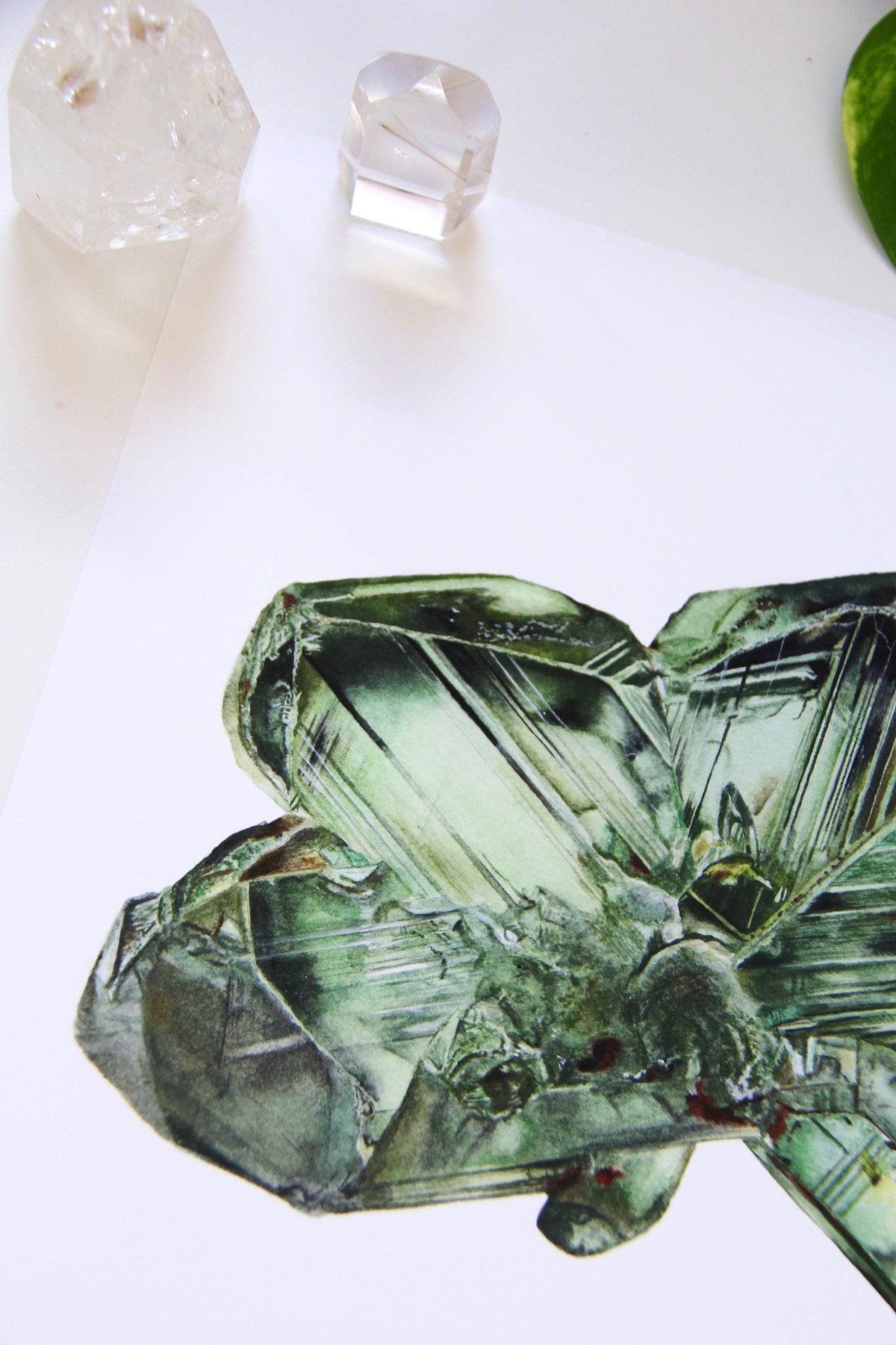 Alexandrite (Chrysoberyl) Watercolor Giclee Print